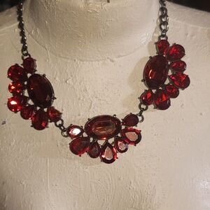 Erica Lyons Radiant Red Fancy HolidayNecklace
